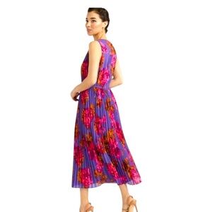 Sofia by Sofia Vergara Floral Midi Dress - Purple and Pink